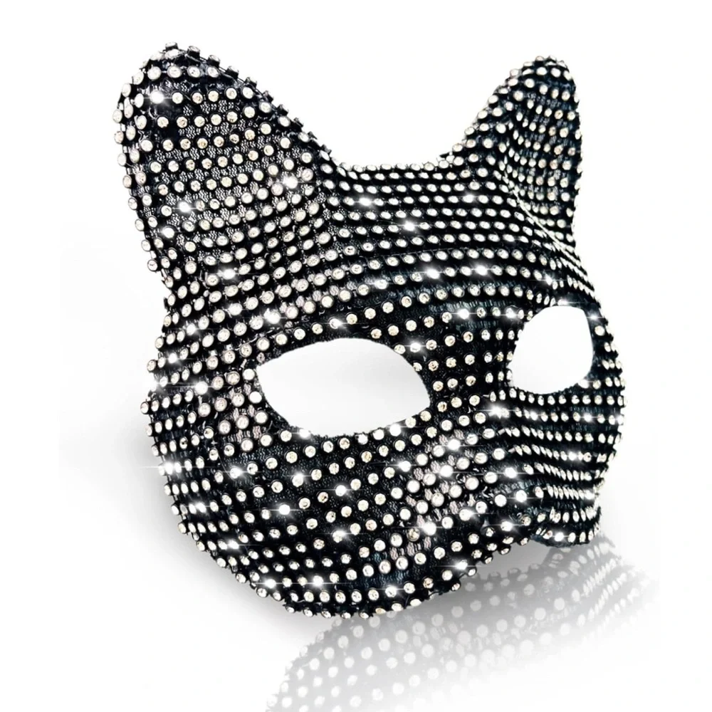 sparkling cat mask